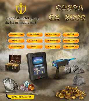 Gold and treasures detector Cobra GX8000  available now